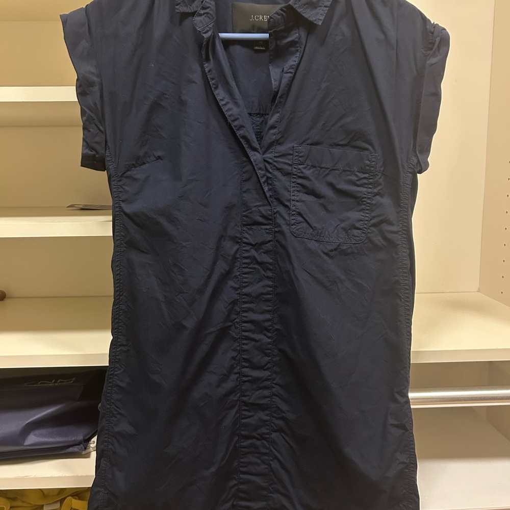 J.Crew Navy Pullover Dress - Picture 2 of 5